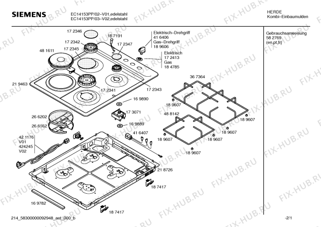 Схема №1 PCD655FIL с изображением Газовый кран для плиты (духовки) Bosch 00426939