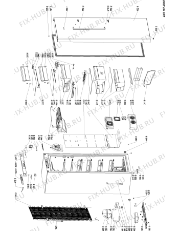 Схема №1 BAUKNECHT с изображением Блок управления для холодильной камеры Whirlpool 481010684243