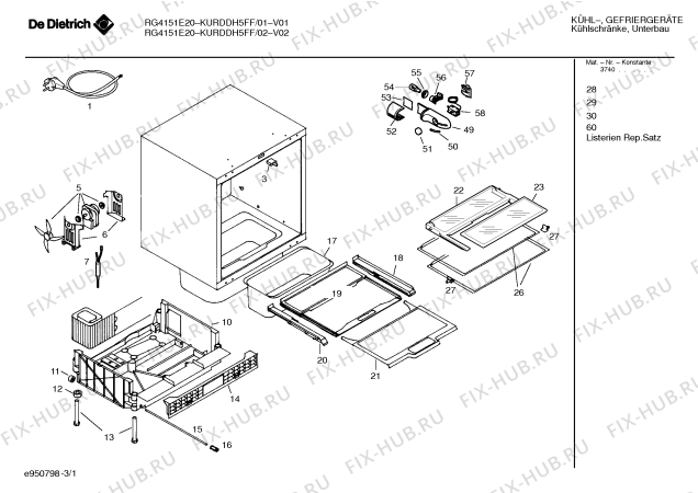 Схема №1 KURDDH5FF с изображением Поднос для холодильной камеры Bosch 00489154