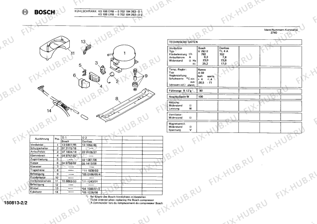 Взрыв-схема холодильника Bosch 0702184263 KS188ERB - Схема узла 02