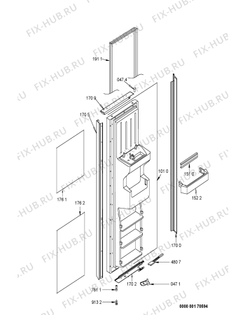 Схема №3 SRA20X1 с изображением Сенсорная панель для холодильной камеры Whirlpool 481245228773