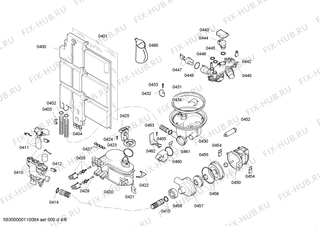 Схема №2 SF34560 с изображением Цокольная панель для посудомоечной машины Bosch 00357075