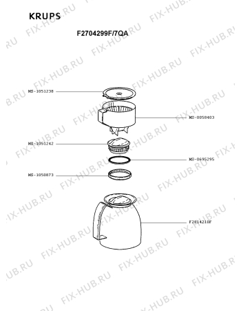 Схема №1 F2704299F/7QA с изображением Отключатель для кофеварки (кофемашины) Krups SS-201863