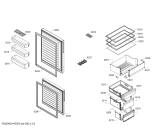 Схема №1 CK268V43 с изображением Дверь морозильной камеры для холодильника Bosch 00689114