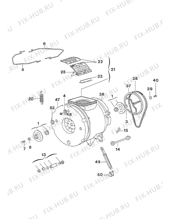 Взрыв-схема стиральной машины Marijnen CMT802 - Схема узла Tub and drum