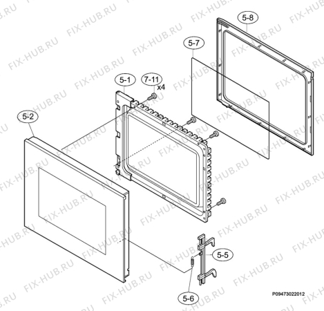 Взрыв-схема микроволновой печи Aeg Electrolux MC1751E-W - Схема узла Section 3