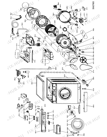 Схема №1 AWG 328/4 с изображением Резервуар для стиралки Whirlpool 481241818248