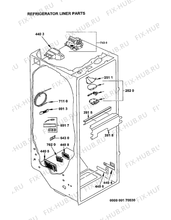 Схема №3 KSN 4051/A с изображением Крышка для холодильной камеры Whirlpool 481246228862