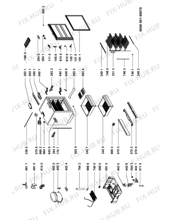 Схема №1 IGU 138-6 с изображением Ящик (корзина) для холодильника Whirlpool 481241848822
