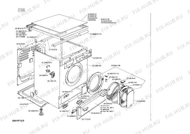 Схема №2 CT0446 с изображением Переключатель для сушильной машины Bosch 00044785