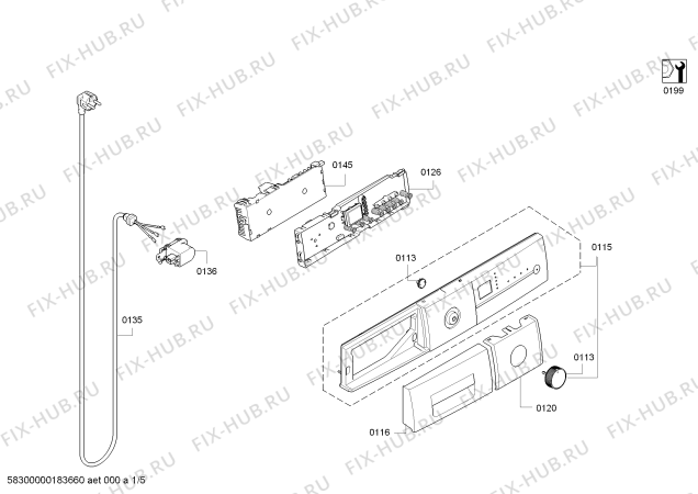 Схема №1 CM1201DTR MultiPlus SilentPlus Premium 9 CM1201DTR A+++ с изображением Модуль управления для стиралки Bosch 11015721