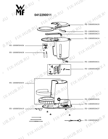 Схема №1 0412290011 с изображением Держатель фильтра для кофеварки (кофемашины) Seb FS-1000050429