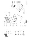 Схема №1 CB 6400/G с изображением Дверка для холодильника Whirlpool 481944268519