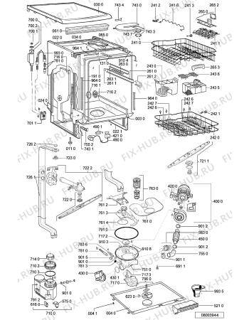Схема №1 ADP 6830 WHM с изображением Микромодуль для электропосудомоечной машины Whirlpool 481221479305