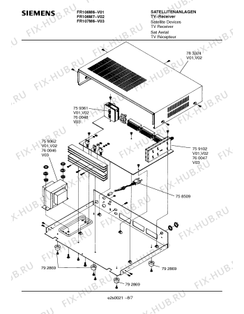 Схема №1 FR107M6 с изображением Модуль тюнера для телевизора Siemens 00760047