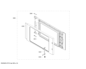 Схема №1 H54R4N0 с изображением Дверь для духового шкафа Bosch 00479030