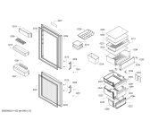 Схема №2 KG36E6I4P, Siemens с изображением Дверь для холодильной камеры Bosch 00718343