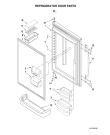 Схема №3 GB5525PEAW с изображением Рукоятка для холодильной камеры Whirlpool 482000006839