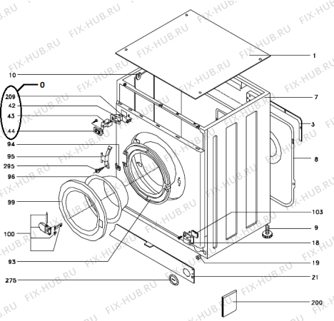 Взрыв-схема стиральной машины Gorenje WI73140DE (345938, LC6E) - Схема узла 02