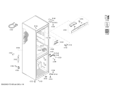 Схема №2 3KF6601W с изображением Дверь морозильной камеры для холодильника Bosch 00712907