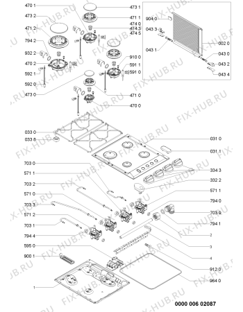 Схема №1 AKL710NB5 (F091790) с изображением Руководство для электропечи Indesit C00359040