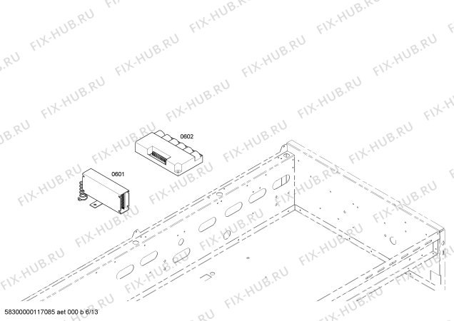 Схема №6 PGR486GDZS с изображением Панель управления для электропечи Bosch 00473013