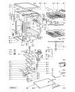 Схема №1 6ADP 905/3 IX с изображением Панель для посудомоечной машины Whirlpool 481245371509