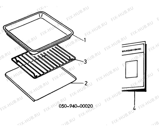 Взрыв-схема комплектующей Unknown ZS55 - Схема узла H10 Oven Furniture, Users manual