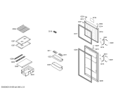 Схема №1 KDV25X03ME с изображением Дверь для холодильника Bosch 00246928