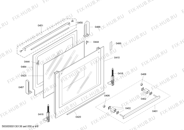 Взрыв-схема плиты (духовки) Bosch HBN73R551 - Схема узла 04