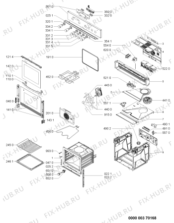 Схема №1 AKZ  400/IX/06 с изображением Обшивка для электропечи Whirlpool 481245240373