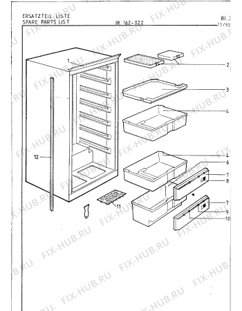 Схема №1 IK162022 с изображением Нож для холодильной камеры Bosch 00293699