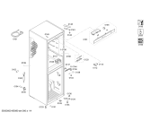 Схема №2 KGN34VW30 с изображением Дверь морозильной камеры для холодильной камеры Bosch 00712775