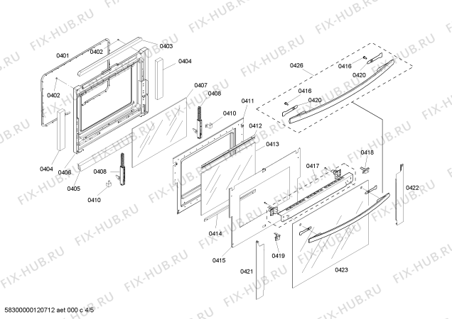 Схема №1 CM301BB с изображением Кабель для плиты (духовки) Bosch 00496775