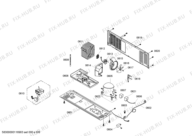 Схема №3 BD6040VNF с изображением Контейнер для холодильника Bosch 00449378