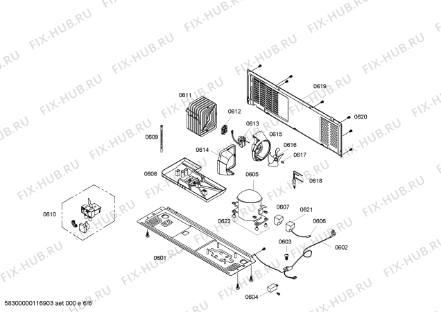 Схема №3 BD6040VNF с изображением Кронштейн для холодильника Bosch 00640125