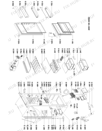 Схема №1 ART 195/63 A+/NF с изображением Микромодуль для холодильной камеры Whirlpool 481010692776