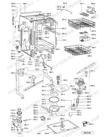 Схема №1 GSFH 1546 WS с изображением Панель для посудомойки Whirlpool 481245373248