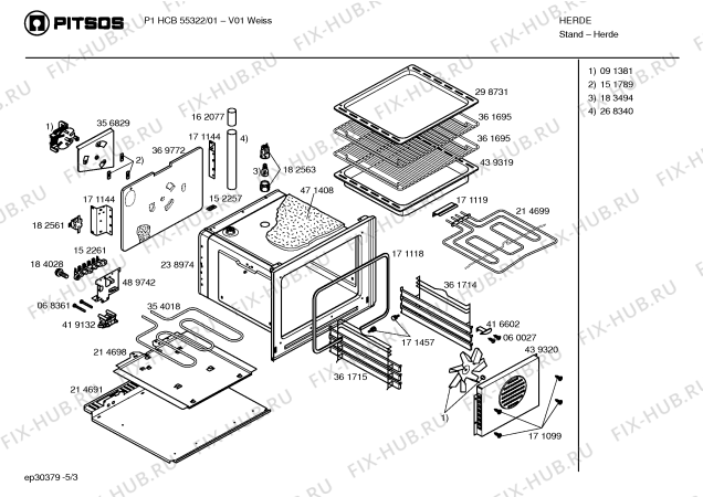 Схема №2 P17602 с изображением Кронштейн для плиты (духовки) Bosch 00184674