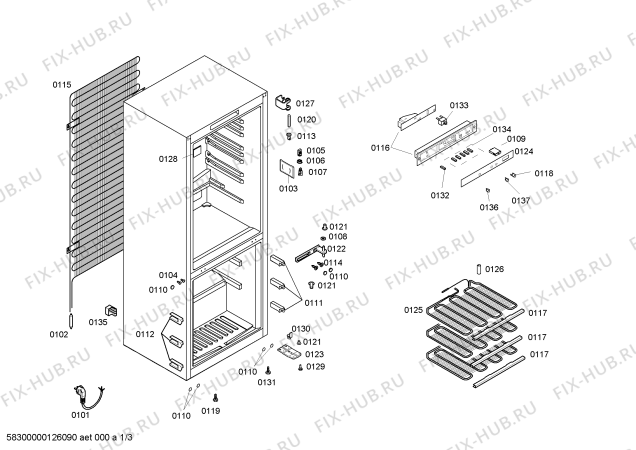 Схема №2 KG36VV70SD с изображением Дверь для холодильника Siemens 00244788