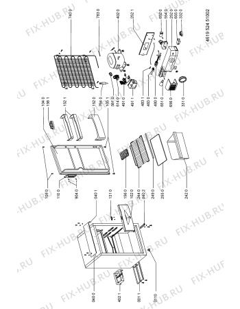 Схема №1 CP 101 MI с изображением Рамка для холодильной камеры Whirlpool 481241619456