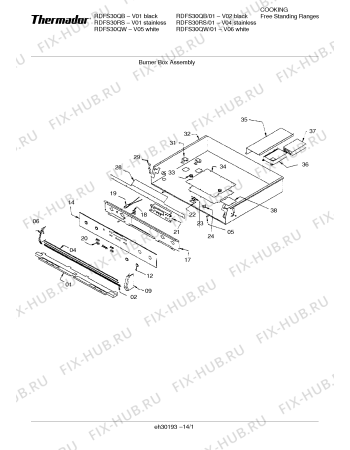 Схема №6 RDFS30RS с изображением Варочная панель для духового шкафа Bosch 00142418