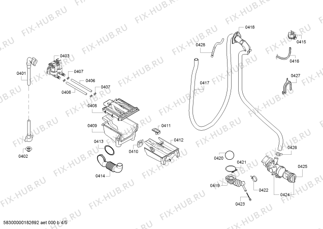 Схема №4 CMG100ETR tbd с изображением Панель управления для стиралки Bosch 11006753