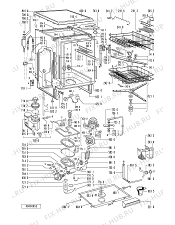 Схема №1 GSF 4751 W-WS с изображением Регулятор для посудомоечной машины Whirlpool 481241358938
