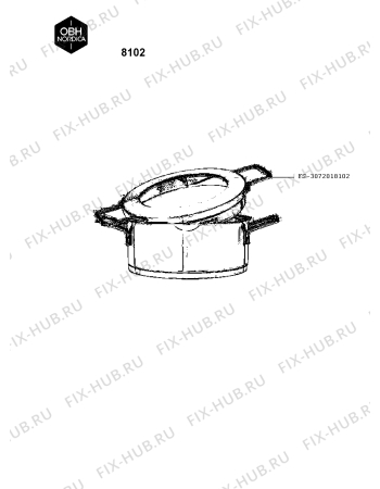 Схема №1 8102 с изображением Кастрюля для духовки Seb FS-3072018102
