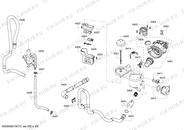 Схема №2 SHE3ARF5UC Silence Plus 50dB с изображением Кнопка для посудомойки Bosch 00616598