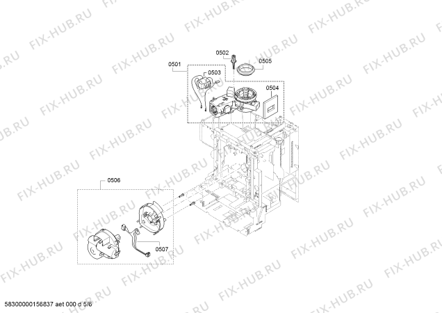 Схема №3 TES50351DE VeroCafe Latte с изображением Заварочный узел для электрокофеварки Siemens 00703085