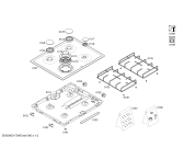 Схема №2 3EFX395B 3G+1W FLAME BA60OVEN с изображением Рассекатель горелки для плиты (духовки) Bosch 00625193