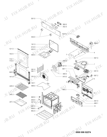 Схема №1 AKL908IX2 (F091027) с изображением Руководство для электропечи Indesit C00355675