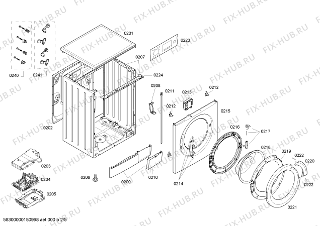 Схема №3 WLX20162BY Maxx 5 с изображением Соединительный кабель для стиральной машины Bosch 00469773